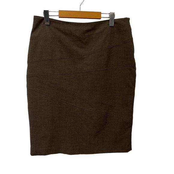 Tribal brown side zipper skirt with lining size small - Picture 1 of 9